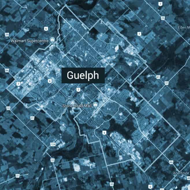 Residential neighbourhood in Guelph, Ontario